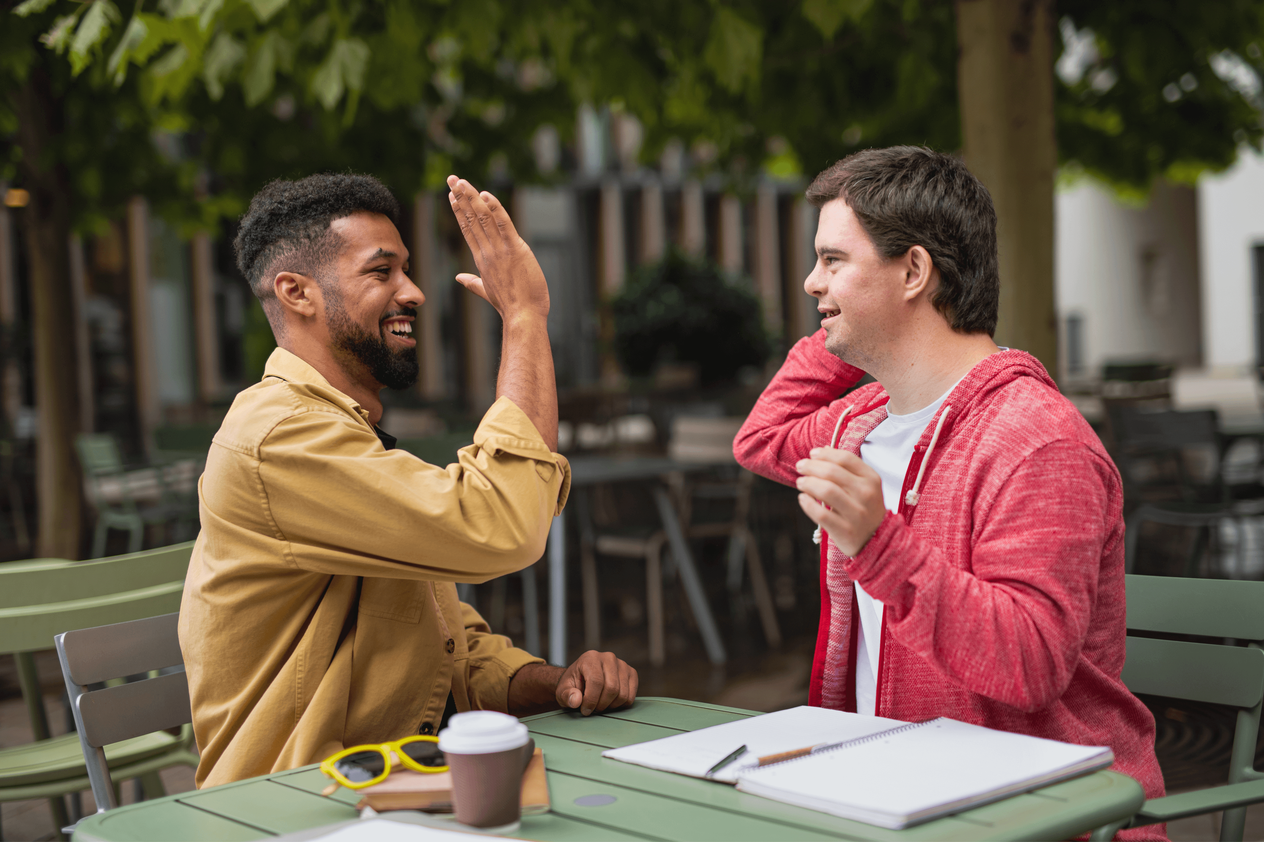 Individuals with intellectual/developmental disabilities high five